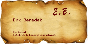 Enk Benedek névjegykártya